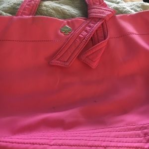 Kate spade ♠️ purse 👛 hot pink canvas used